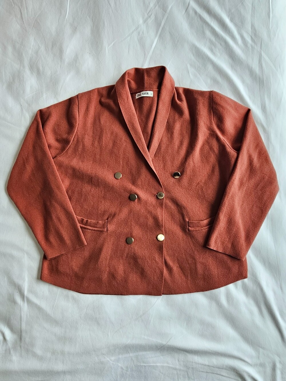 Grace Karin Women's Plus Size 2XL Double-Breasted Sweater Blazer